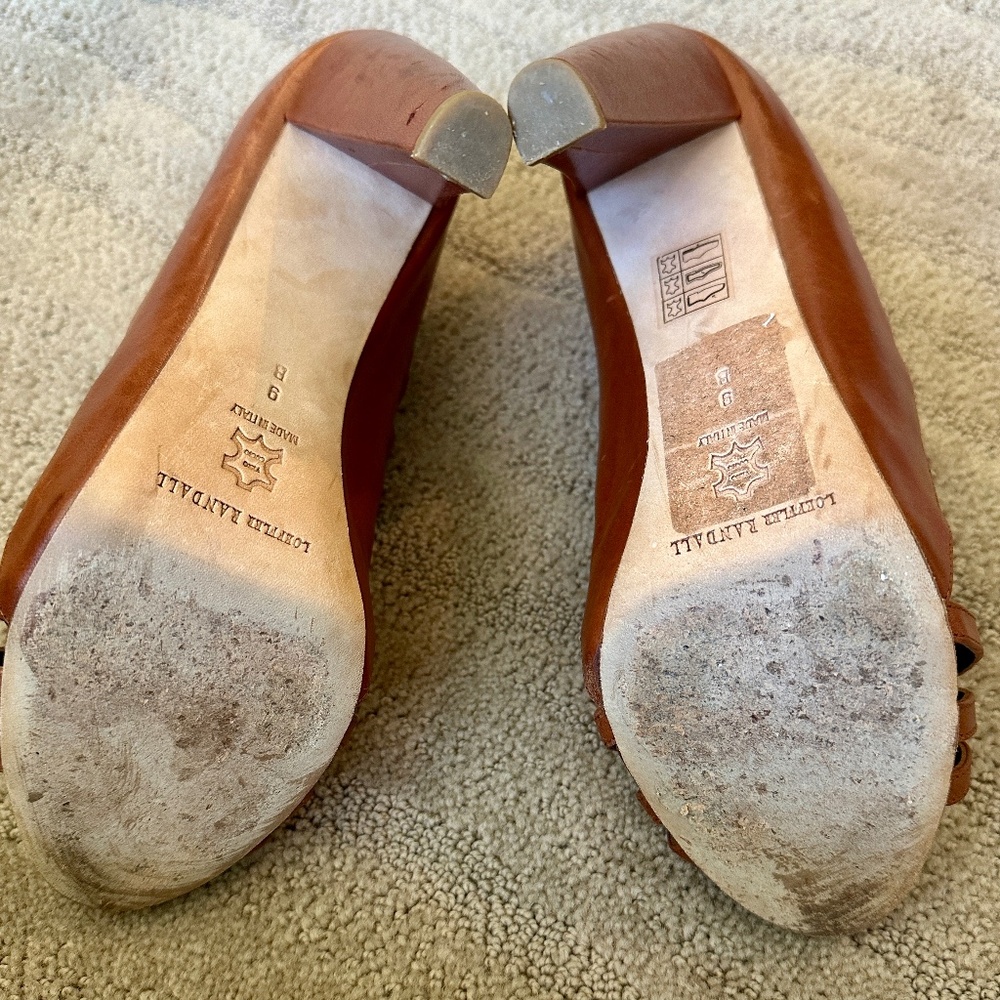 🤎Loeffler Randall Strappy Sandals Heels - Size 9🤎 - Picture 3 of 4